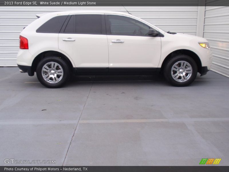 White Suede / Medium Light Stone 2013 Ford Edge SE
