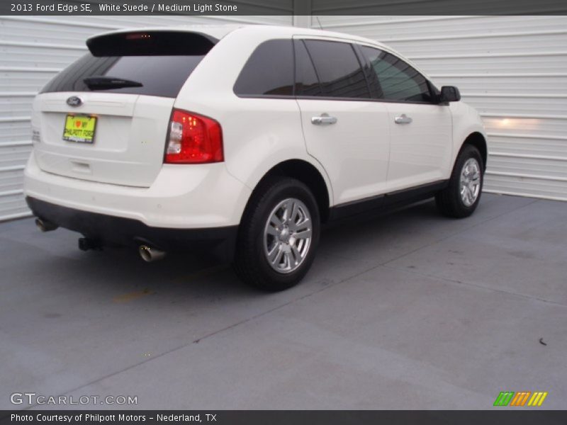 White Suede / Medium Light Stone 2013 Ford Edge SE
