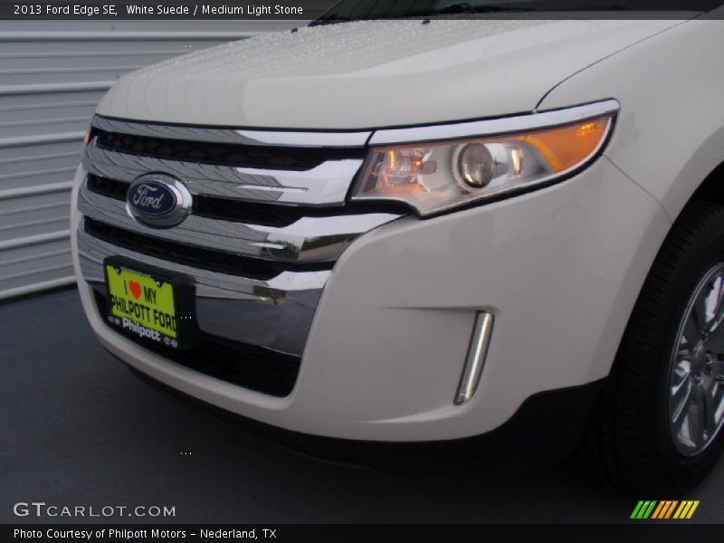 White Suede / Medium Light Stone 2013 Ford Edge SE