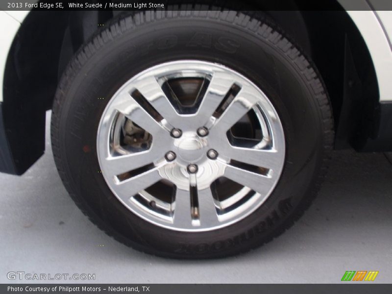 White Suede / Medium Light Stone 2013 Ford Edge SE