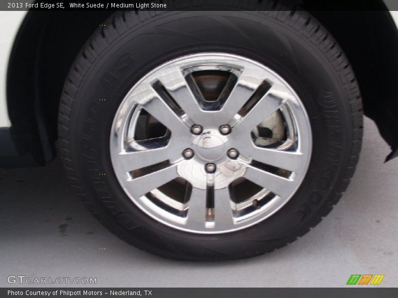 White Suede / Medium Light Stone 2013 Ford Edge SE