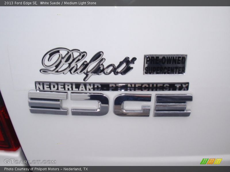 White Suede / Medium Light Stone 2013 Ford Edge SE