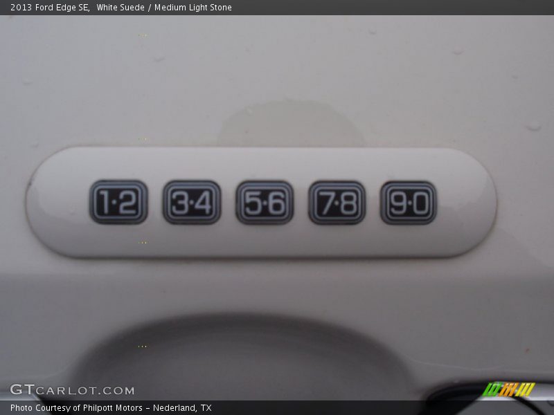 White Suede / Medium Light Stone 2013 Ford Edge SE