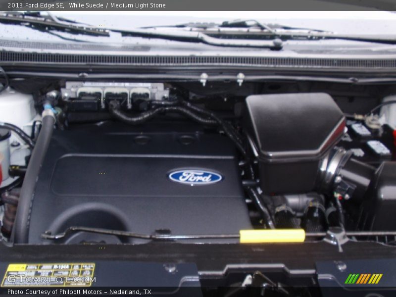 White Suede / Medium Light Stone 2013 Ford Edge SE