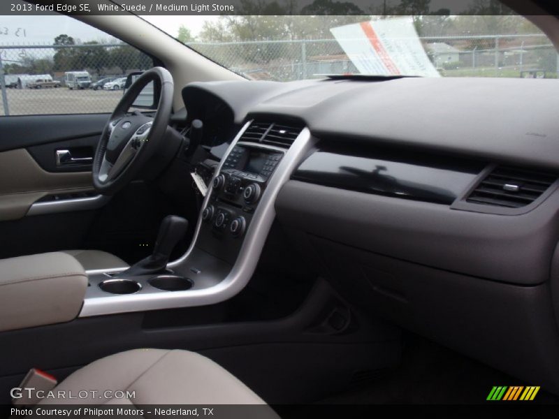 White Suede / Medium Light Stone 2013 Ford Edge SE