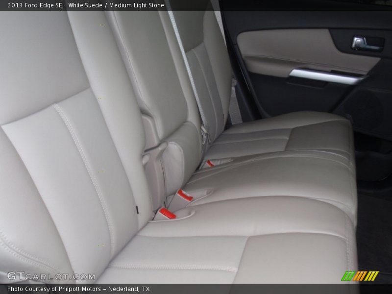 White Suede / Medium Light Stone 2013 Ford Edge SE