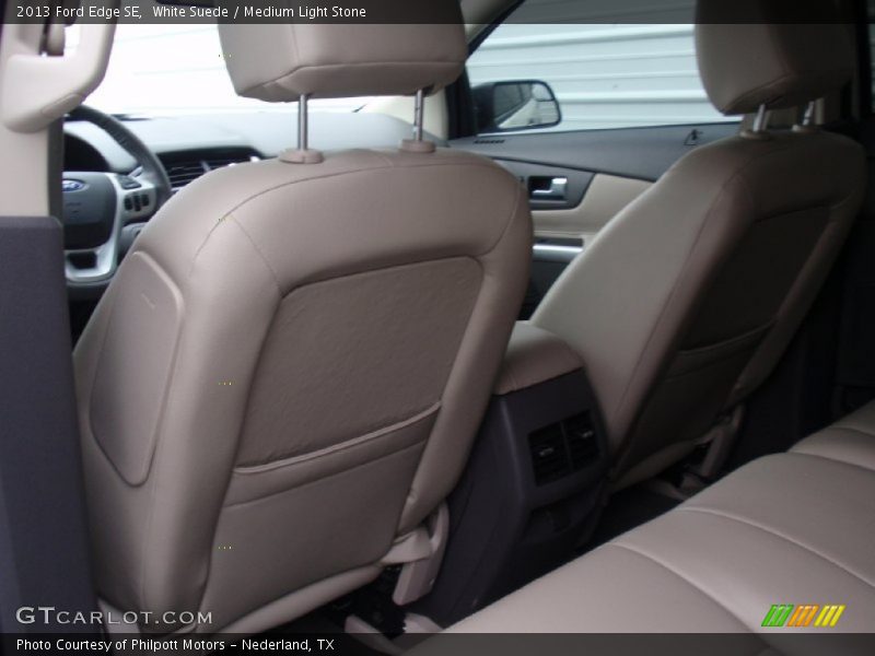 White Suede / Medium Light Stone 2013 Ford Edge SE