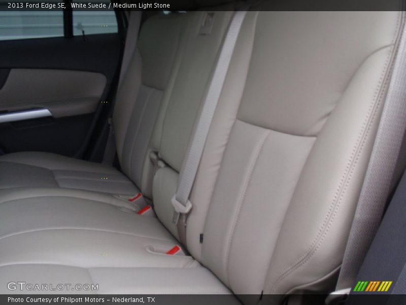 White Suede / Medium Light Stone 2013 Ford Edge SE