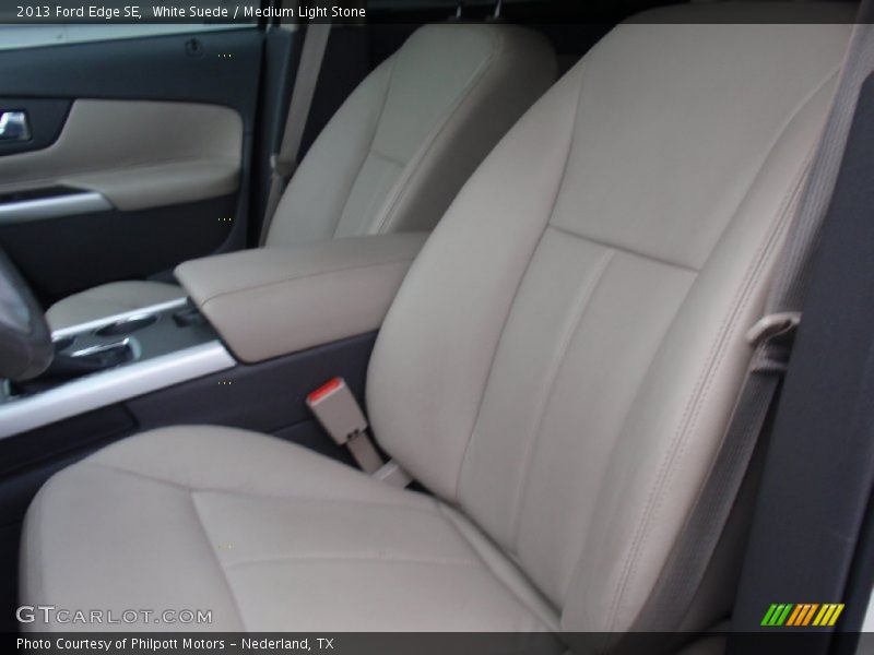 White Suede / Medium Light Stone 2013 Ford Edge SE