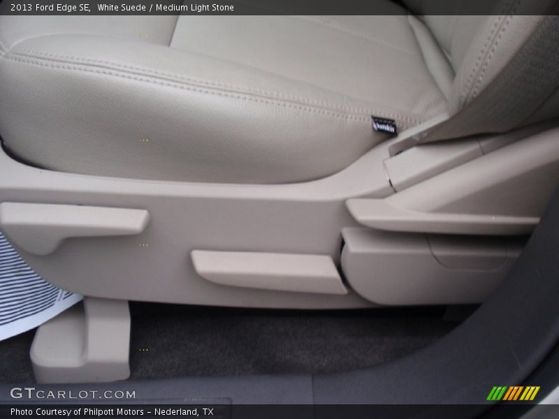 White Suede / Medium Light Stone 2013 Ford Edge SE