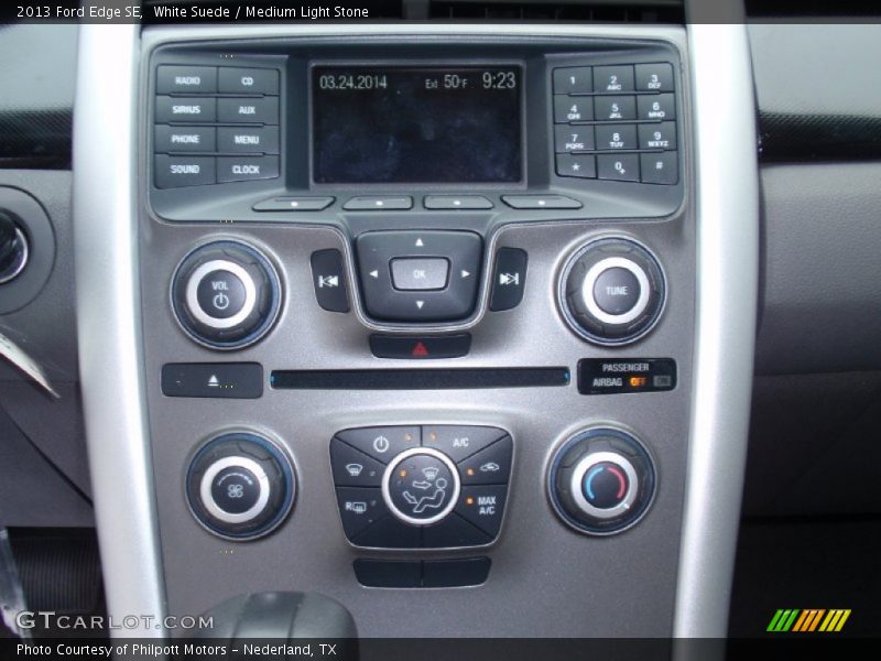 White Suede / Medium Light Stone 2013 Ford Edge SE