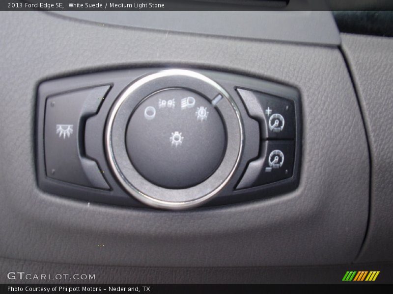 White Suede / Medium Light Stone 2013 Ford Edge SE