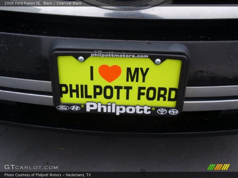 Black / Charcoal Black 2006 Ford Fusion SE