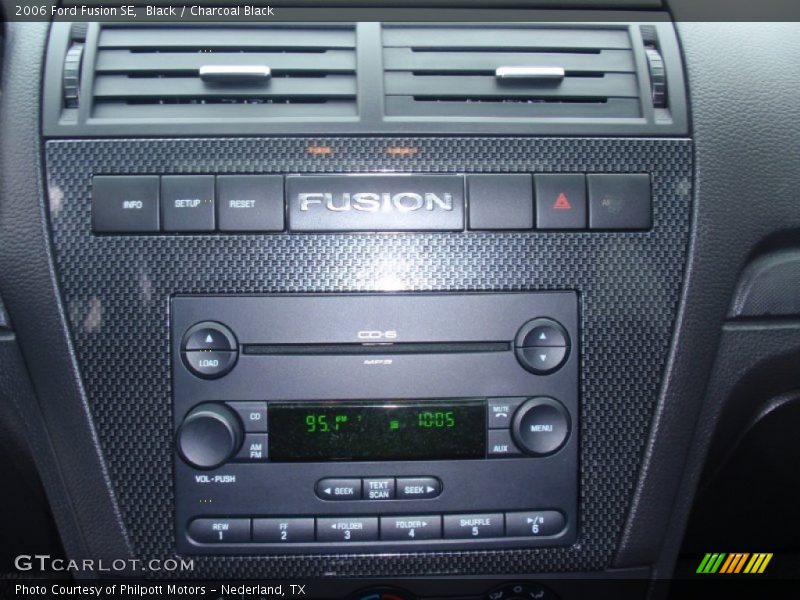Black / Charcoal Black 2006 Ford Fusion SE