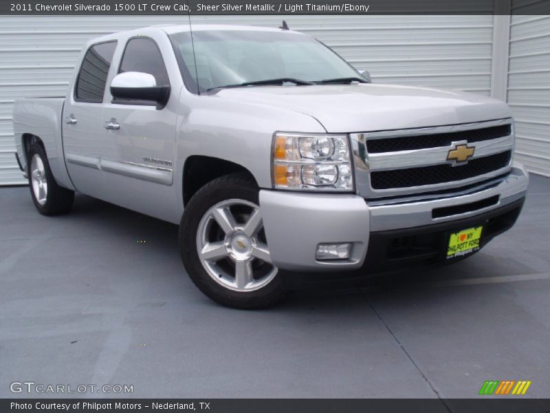 Sheer Silver Metallic / Light Titanium/Ebony 2011 Chevrolet Silverado 1500 LT Crew Cab