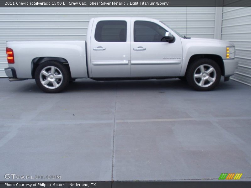 Sheer Silver Metallic / Light Titanium/Ebony 2011 Chevrolet Silverado 1500 LT Crew Cab