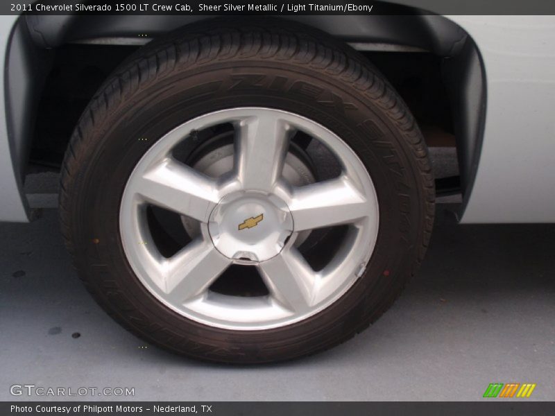 Sheer Silver Metallic / Light Titanium/Ebony 2011 Chevrolet Silverado 1500 LT Crew Cab