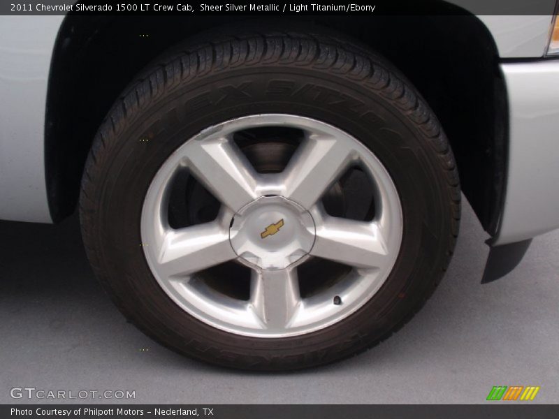 Sheer Silver Metallic / Light Titanium/Ebony 2011 Chevrolet Silverado 1500 LT Crew Cab