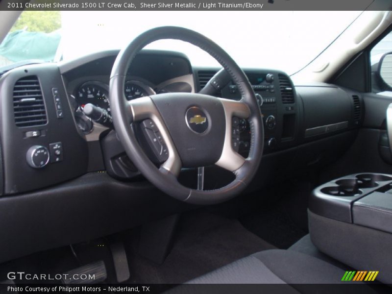 Sheer Silver Metallic / Light Titanium/Ebony 2011 Chevrolet Silverado 1500 LT Crew Cab
