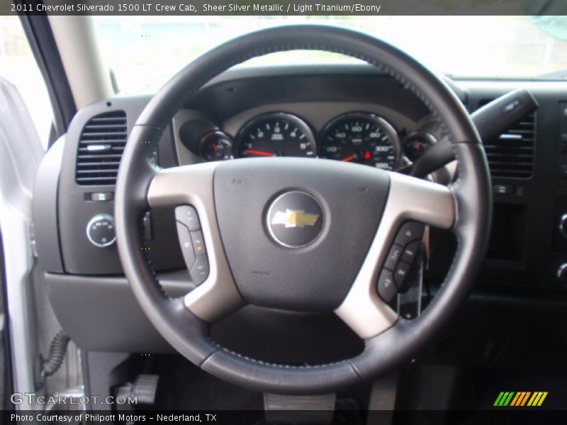 Sheer Silver Metallic / Light Titanium/Ebony 2011 Chevrolet Silverado 1500 LT Crew Cab