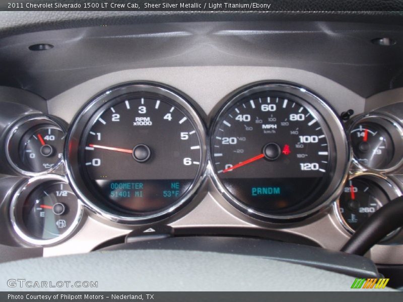 Sheer Silver Metallic / Light Titanium/Ebony 2011 Chevrolet Silverado 1500 LT Crew Cab