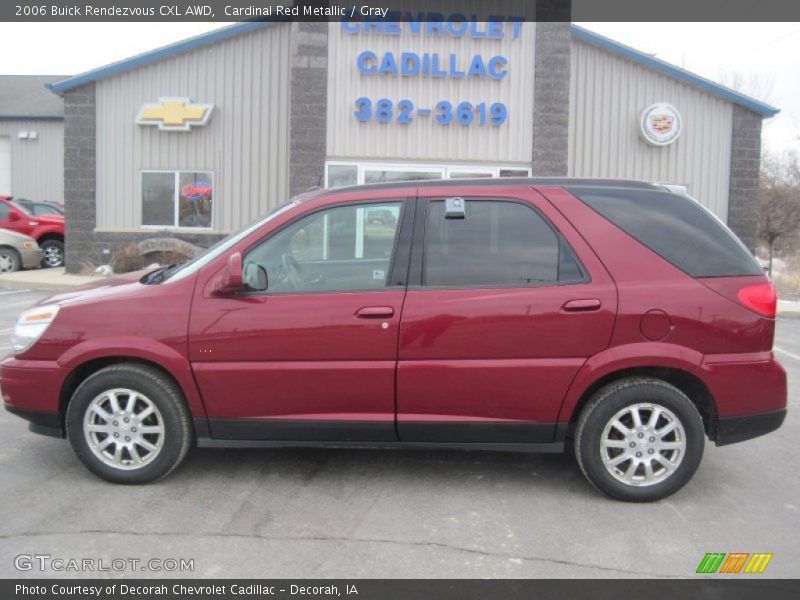 Cardinal Red Metallic / Gray 2006 Buick Rendezvous CXL AWD