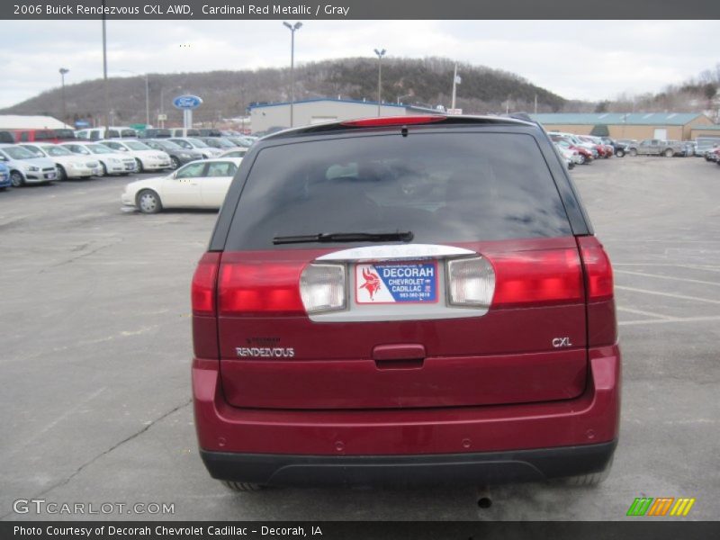 Cardinal Red Metallic / Gray 2006 Buick Rendezvous CXL AWD