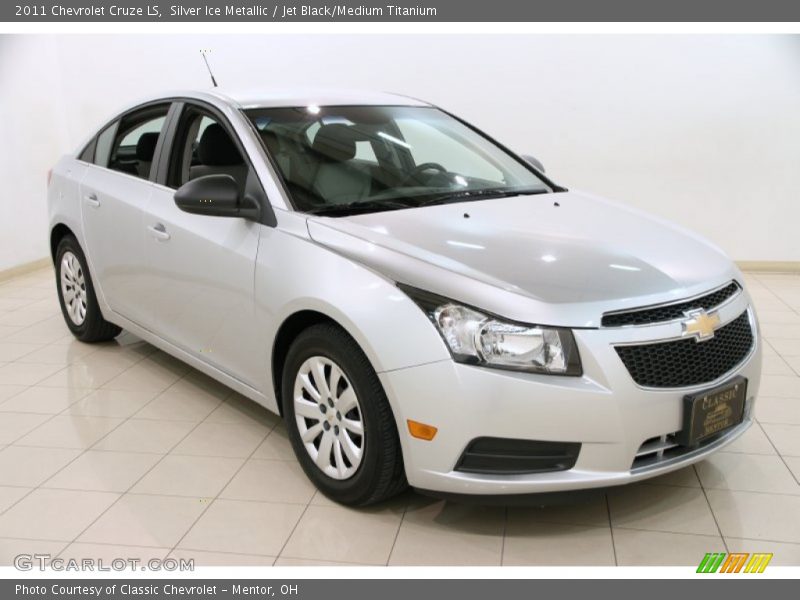 Silver Ice Metallic / Jet Black/Medium Titanium 2011 Chevrolet Cruze LS