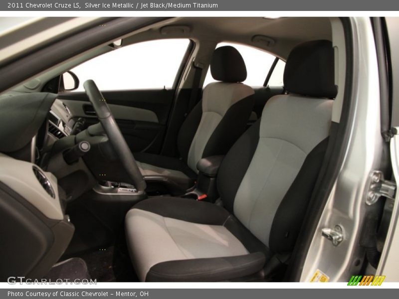Silver Ice Metallic / Jet Black/Medium Titanium 2011 Chevrolet Cruze LS