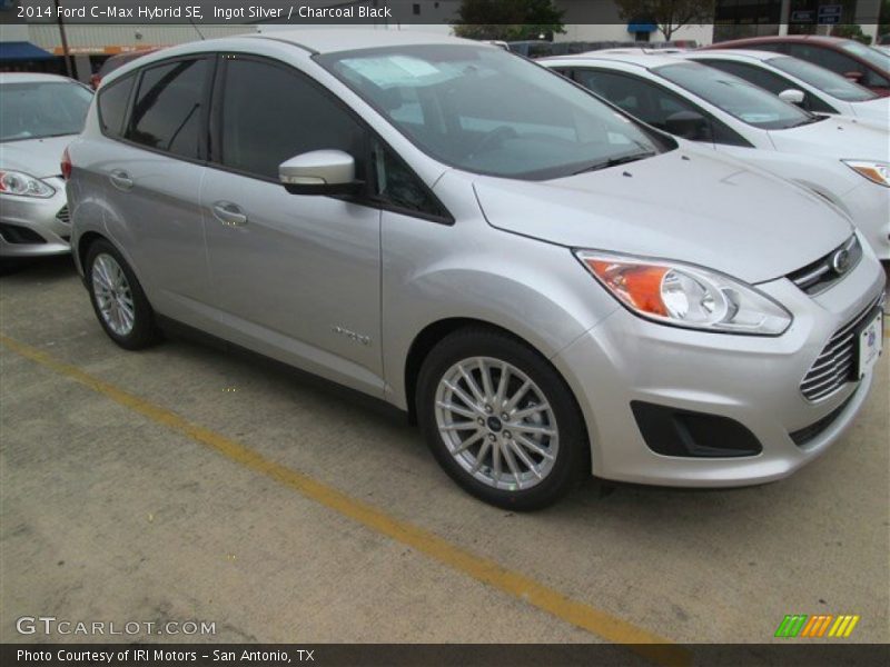 Ingot Silver / Charcoal Black 2014 Ford C-Max Hybrid SE