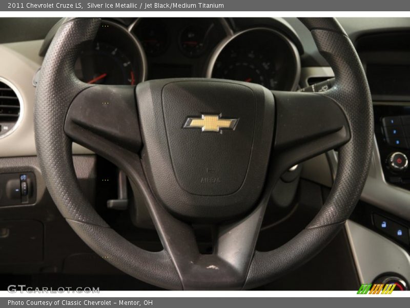 Silver Ice Metallic / Jet Black/Medium Titanium 2011 Chevrolet Cruze LS