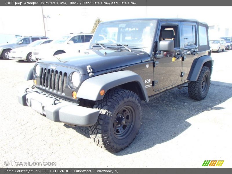 Black / Dark Slate Gray/Med Slate Gray 2008 Jeep Wrangler Unlimited X 4x4