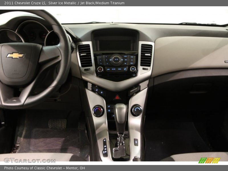 Silver Ice Metallic / Jet Black/Medium Titanium 2011 Chevrolet Cruze LS