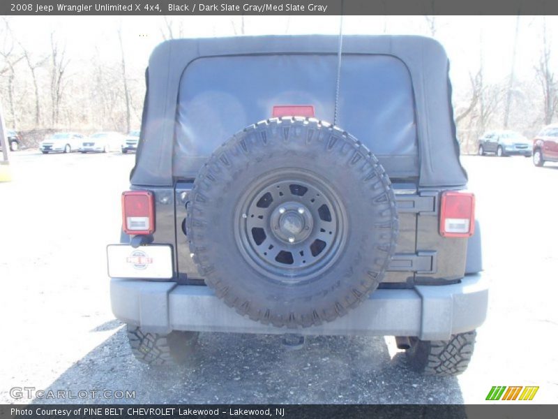Black / Dark Slate Gray/Med Slate Gray 2008 Jeep Wrangler Unlimited X 4x4