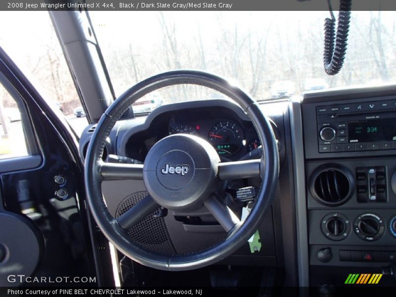 Black / Dark Slate Gray/Med Slate Gray 2008 Jeep Wrangler Unlimited X 4x4