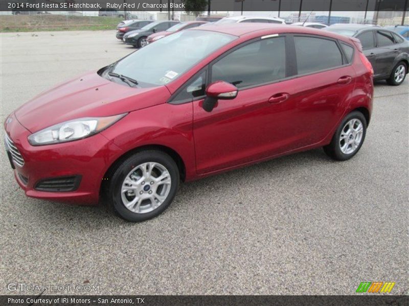 Ruby Red / Charcoal Black 2014 Ford Fiesta SE Hatchback