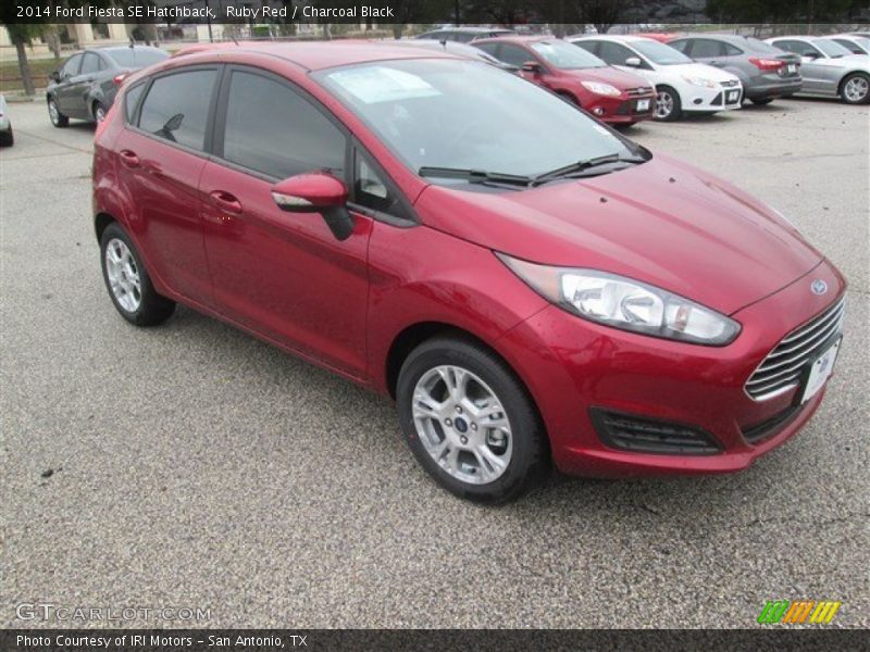 Ruby Red / Charcoal Black 2014 Ford Fiesta SE Hatchback