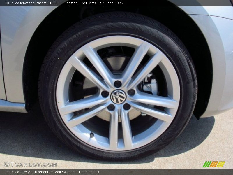 Tungsten Silver Metallic / Titan Black 2014 Volkswagen Passat TDI SE