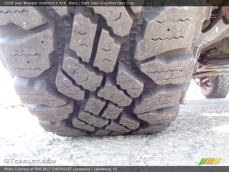 Black / Dark Slate Gray/Med Slate Gray 2008 Jeep Wrangler Unlimited X 4x4