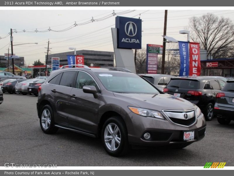 Amber Brownstone / Parchment 2013 Acura RDX Technology AWD