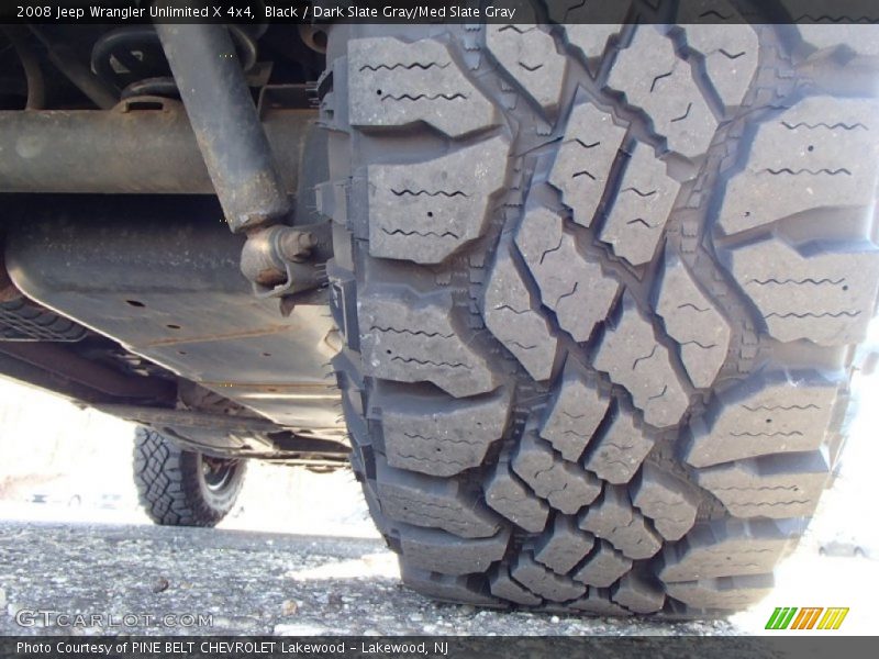 Black / Dark Slate Gray/Med Slate Gray 2008 Jeep Wrangler Unlimited X 4x4