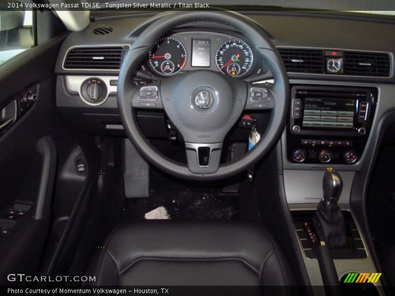 Tungsten Silver Metallic / Titan Black 2014 Volkswagen Passat TDI SE
