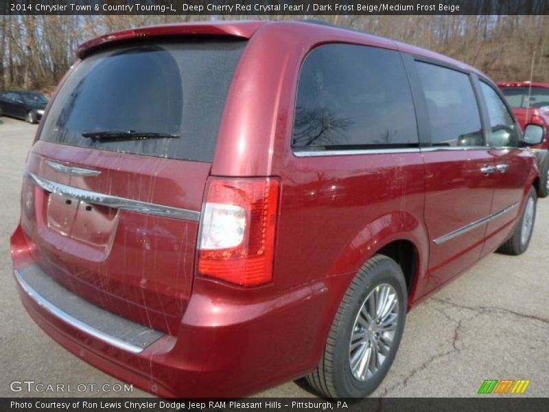 Deep Cherry Red Crystal Pearl / Dark Frost Beige/Medium Frost Beige 2014 Chrysler Town & Country Touring-L