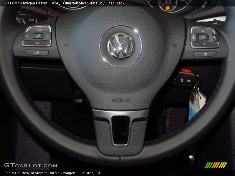 Tungsten Silver Metallic / Titan Black 2014 Volkswagen Passat TDI SE