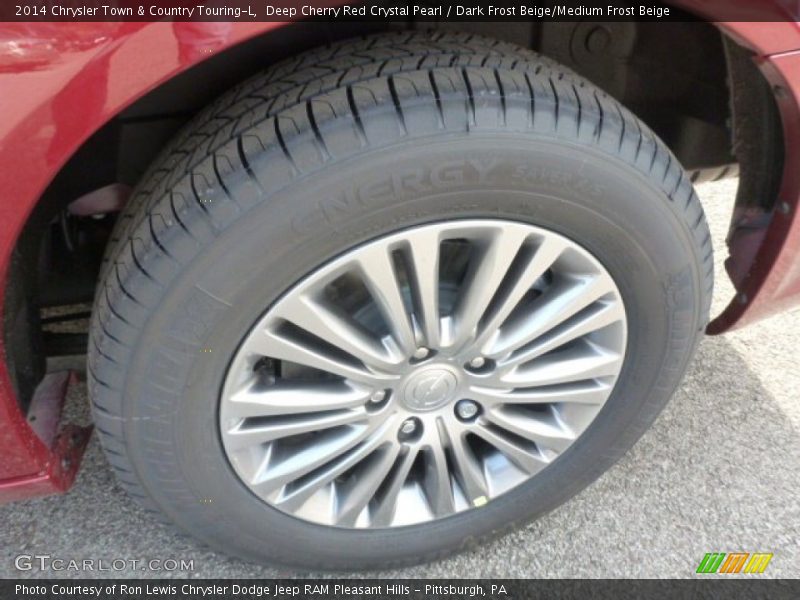 Deep Cherry Red Crystal Pearl / Dark Frost Beige/Medium Frost Beige 2014 Chrysler Town & Country Touring-L