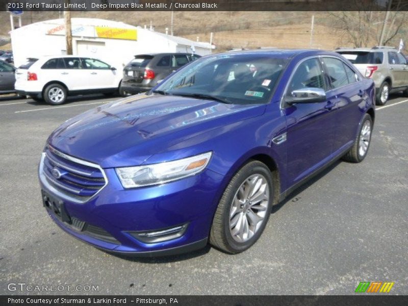 Deep Impact Blue Metallic / Charcoal Black 2013 Ford Taurus Limited