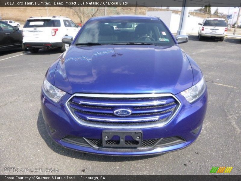 Deep Impact Blue Metallic / Charcoal Black 2013 Ford Taurus Limited