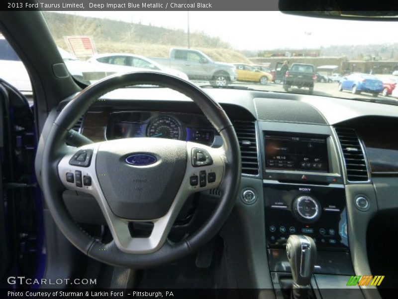 Deep Impact Blue Metallic / Charcoal Black 2013 Ford Taurus Limited