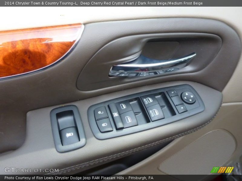 Deep Cherry Red Crystal Pearl / Dark Frost Beige/Medium Frost Beige 2014 Chrysler Town & Country Touring-L