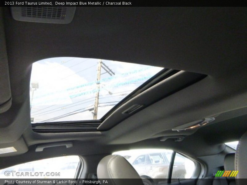 Deep Impact Blue Metallic / Charcoal Black 2013 Ford Taurus Limited